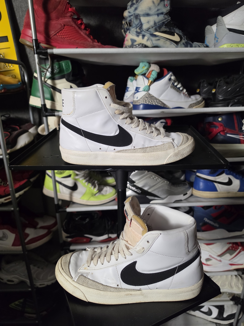 🔥 Nike Men’s Size 7 Blazer Hi White/Black High-Top Sneakers
